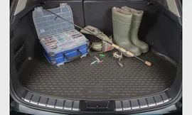 Коврик в багажник FORD Focus 3, 04/2011- универсал (полиуретан) / Форд Фокус