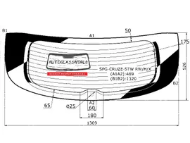 Заднее стекло CHEVROLET CRUZE универсал