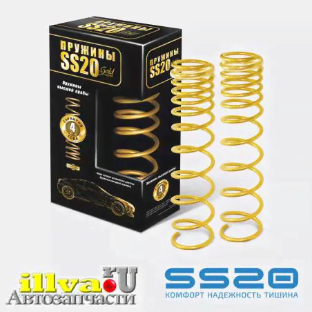 Пружины задние SS20 Gold Progressive - ваз универсал, 2111, 2171 Приора, Калина 2 (SS20.37.00.001-03) холодной навивки, переменный шаг SS30129