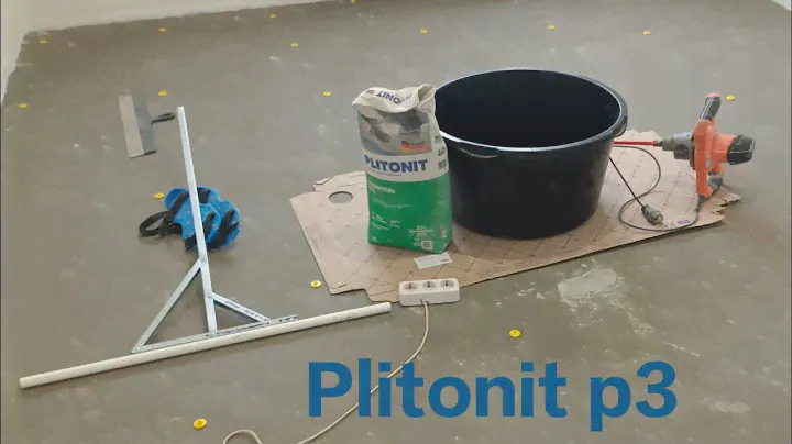 Ровнитель (наливной пол) финишный Plitonit p3 в толстом максимальном слое (10мм).