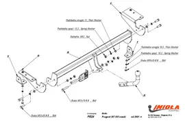 Фаркоп для Peugeot 307 2001-2008 универсал