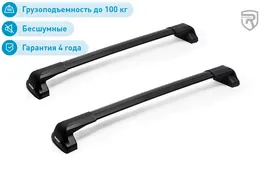 Багажник на крышу Rollster Mercury для Hyundai i30 5-дв универсал 2012-2015г.в. (интегр.рейлинги), дуги черные