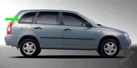 Новое оригинальное боковое стекло (Форточка) на LADA Kalina (Лада Калина) Ваз 1117 Универсал (Любая сторона)