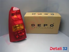 Фонарь задний Фокус 1 универсал (с ПТФ) левый, Depo, 4311950lldue