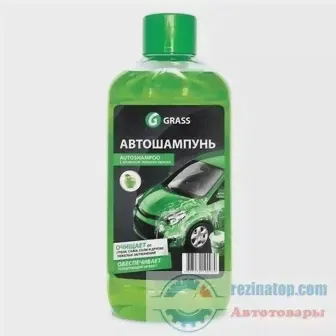 Автошампунь Grass 111100-2 Универсал зеленое яблоко 1л-0
