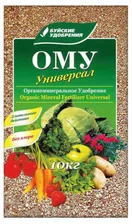 Удобрение органоминеральное Буйские Удобрения Универсал универсальное 10 кг