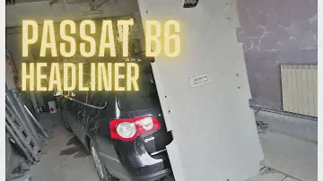 VW Passat 6 How to remove headliner DIY